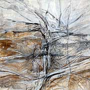 Gabriele Poli, "Paesaggio con albero", 1986